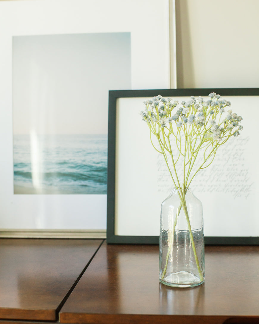 Siena Handblown Hammered Bud Vase